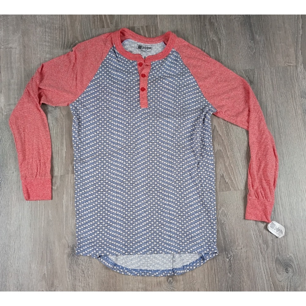 Lularoe XS Mark Henley American Star Long Sleeve Shirt Raglan Sleeve Soft